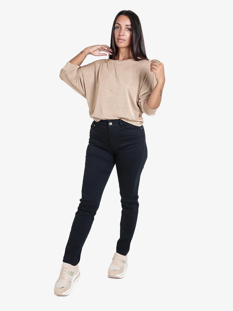 Pantaloni donna regular fit - blu scuro