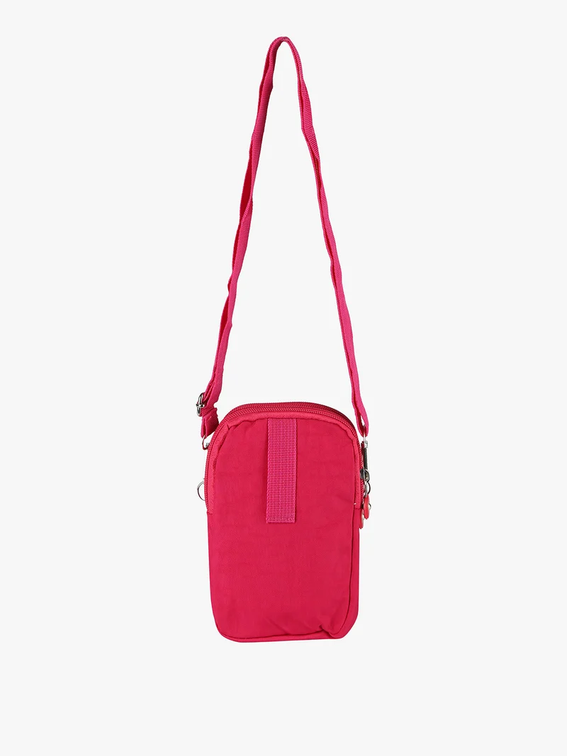 Mini borsello da donna a tracolla in nylon - fucsia