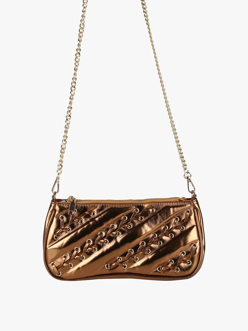 Borsa donna con intrecci - oro