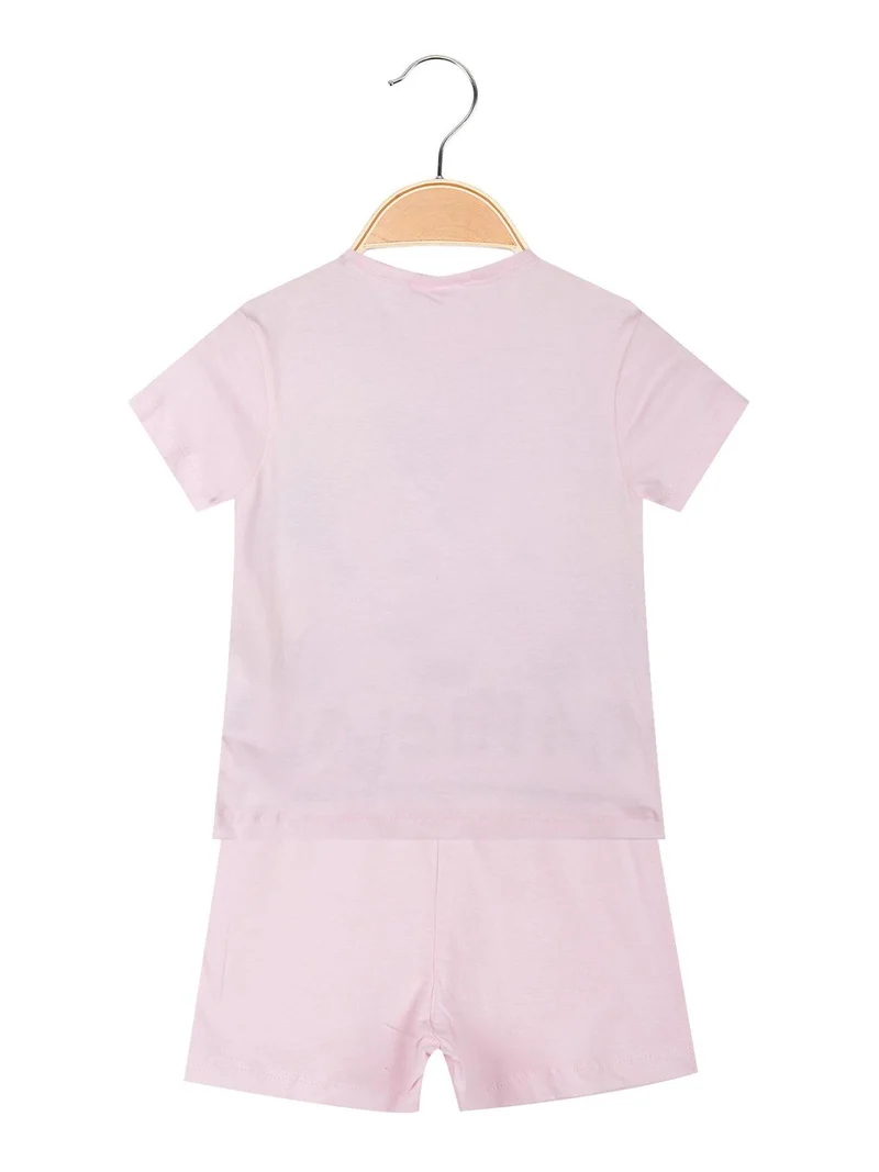 Pigiama corto Minnie da neonata - rosa