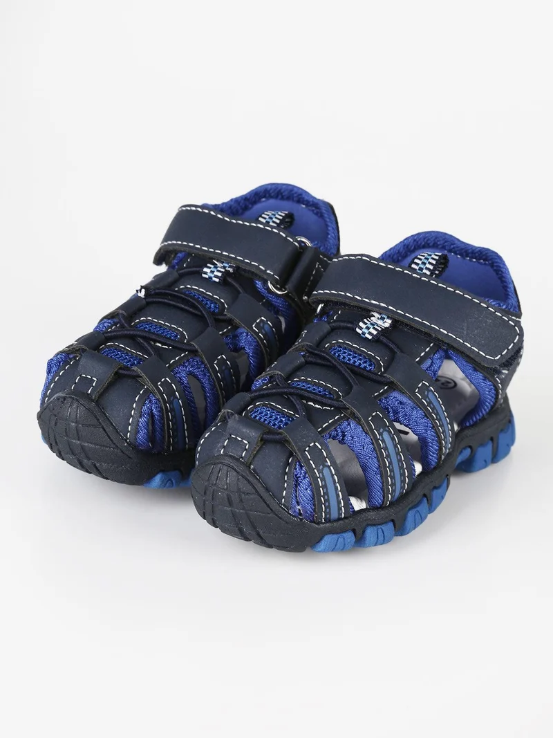Sandali chiusi bambino con strappo - blu scuro
