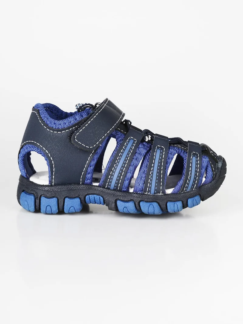 Sandali chiusi bambino con strappo - blu scuro