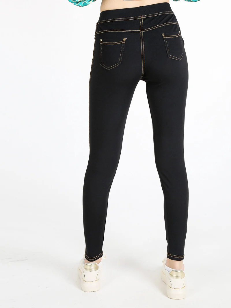 Jeggings da donna elasticizzati - nero