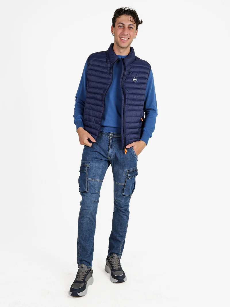 Gilet da uomo imbottito - blu scuro