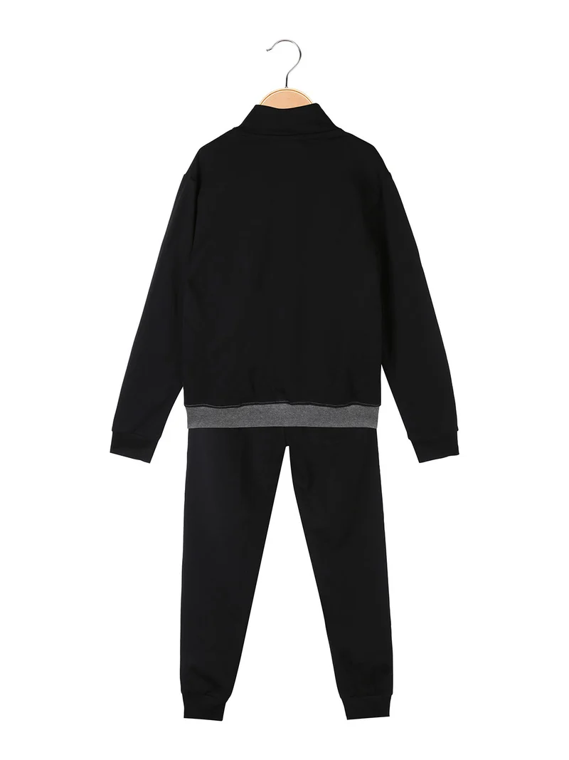 Completo tuta 2 pezzi da bambino con zip - blu