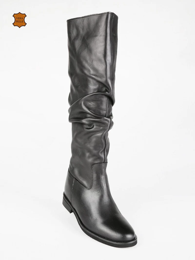 Stivali in pelle donna - nero