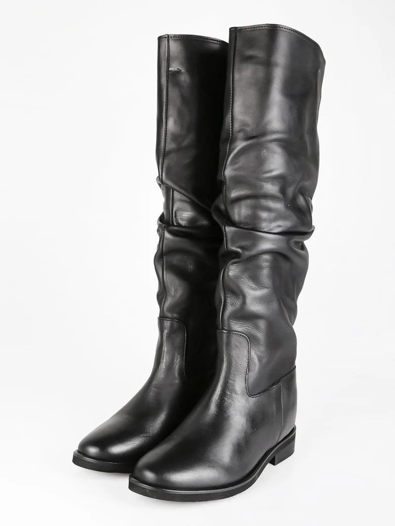 Stivali in pelle donna - nero