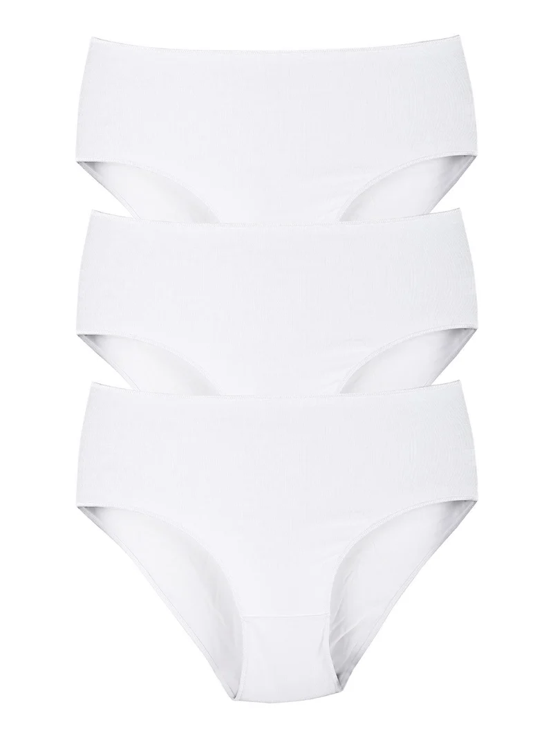 Slip midi donna bianco 3 pezzi - bianco