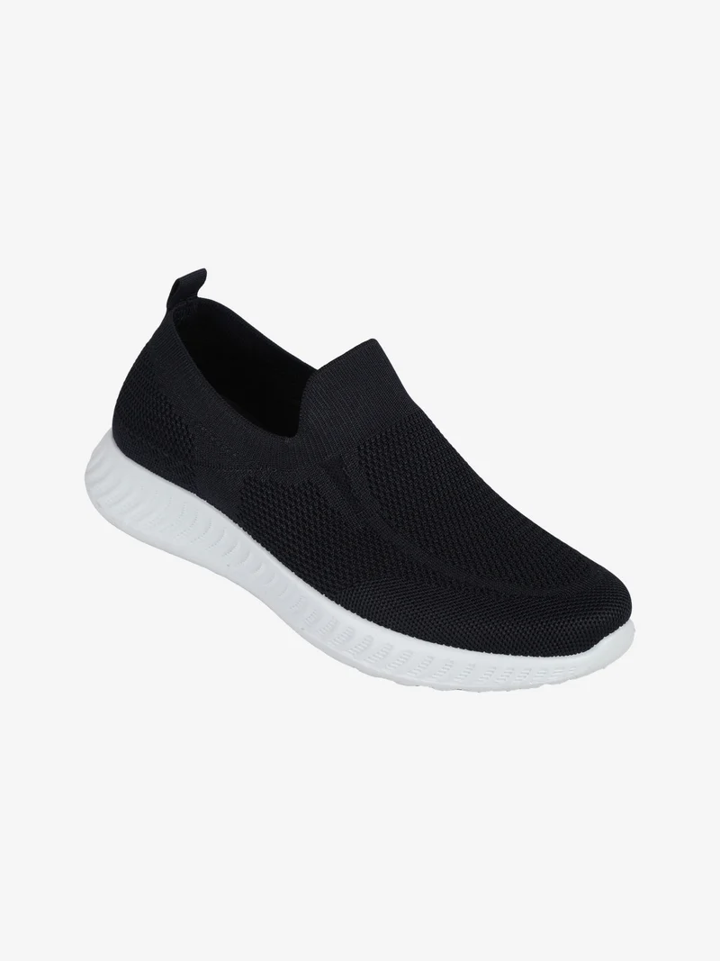 Sneakers da uomo slip on in maglia - blu scuro
