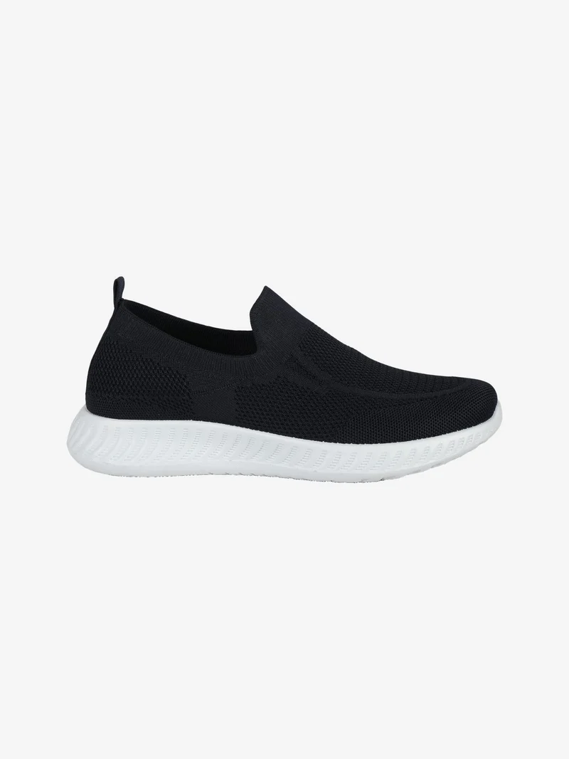 Sneakers da uomo slip on in maglia - blu scuro