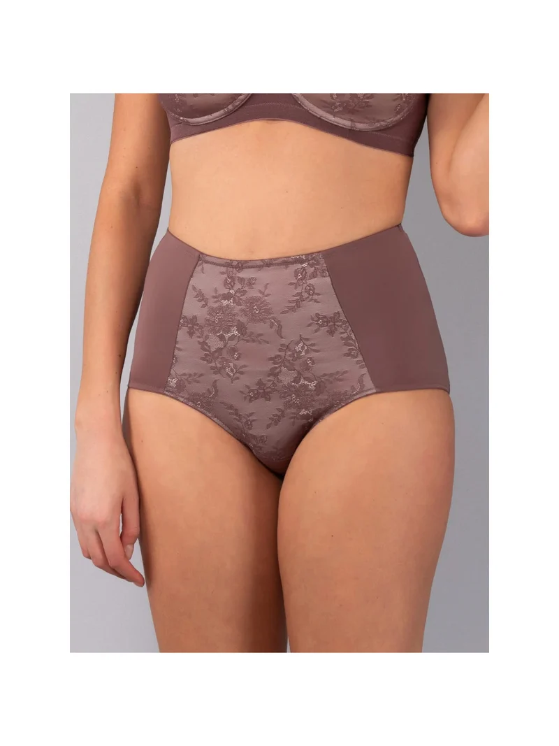 DR39 Guaina donna con dettaglio in pizzo - bordeaux