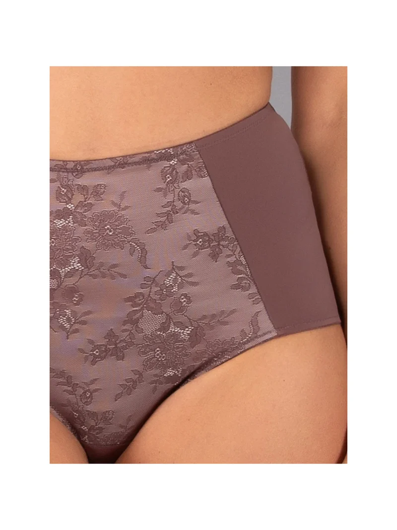 DR39 Guaina donna con dettaglio in pizzo - bordeaux