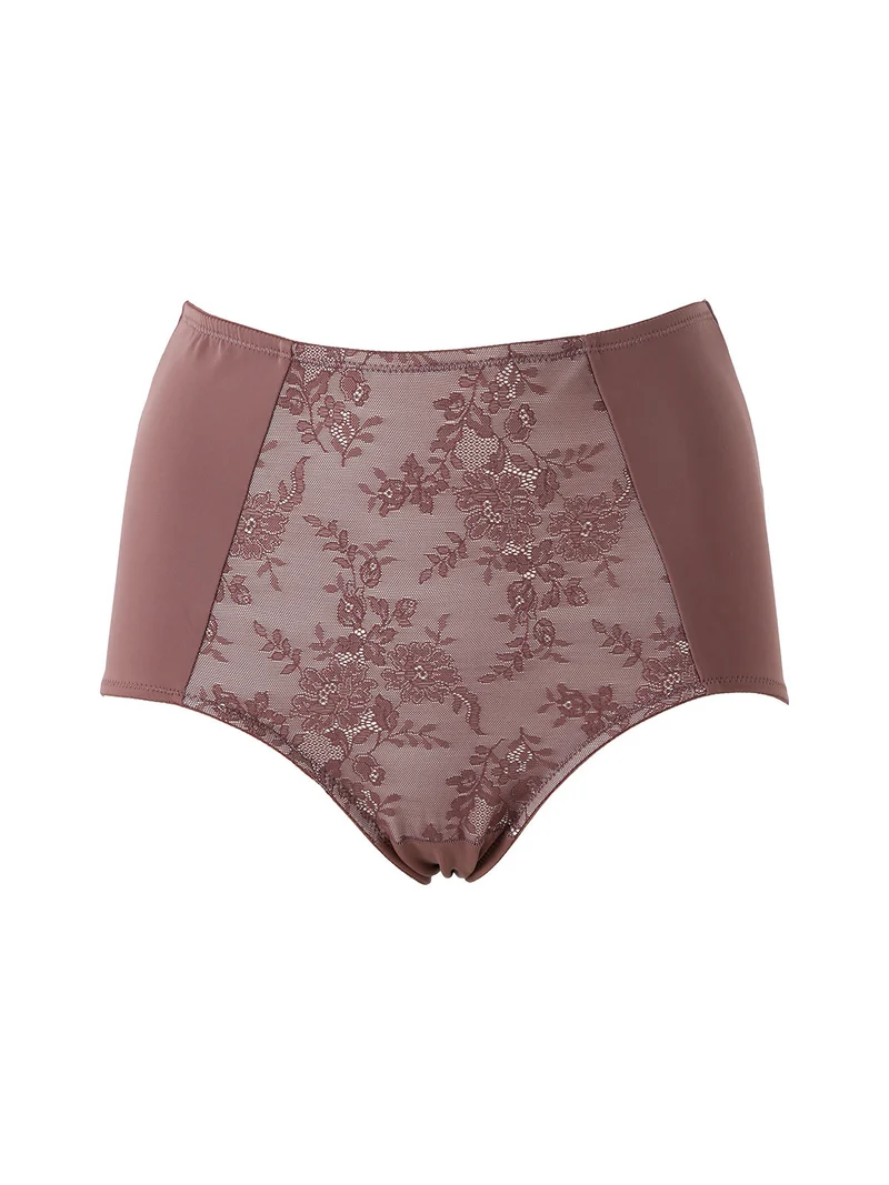 DR39 Guaina donna con dettaglio in pizzo - bordeaux