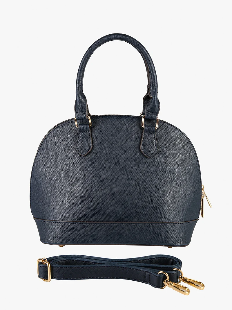 Borsetta frame da donna con doppi manici - blu