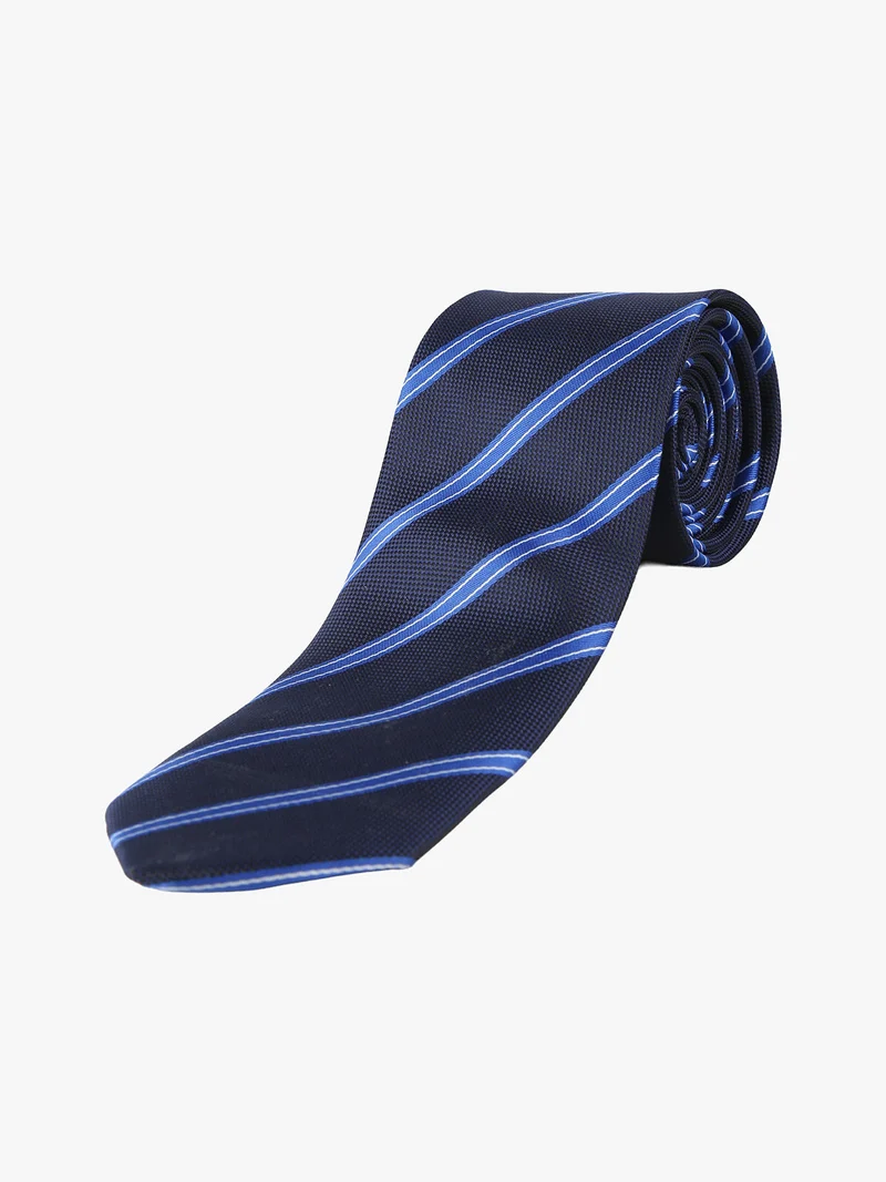 Cravatta classica da uomo con stampe - azzurro