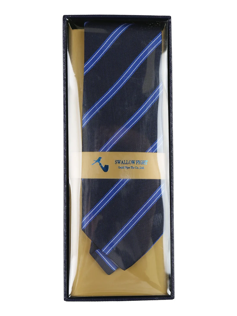 Cravatta classica da uomo con stampe - azzurro