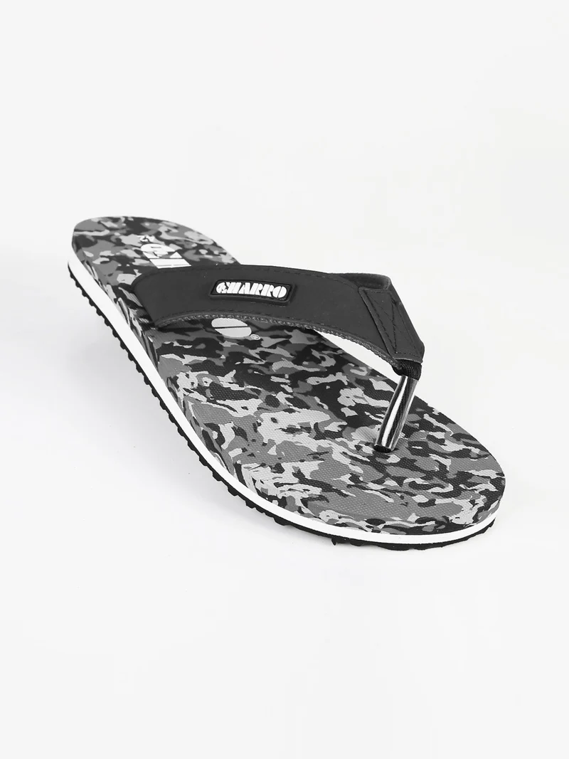Infradito uomo camouflage - nero