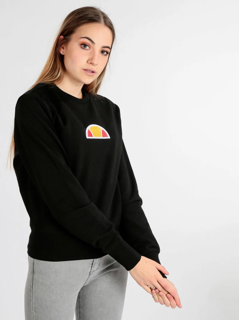 Felpa donna in cotone - nero