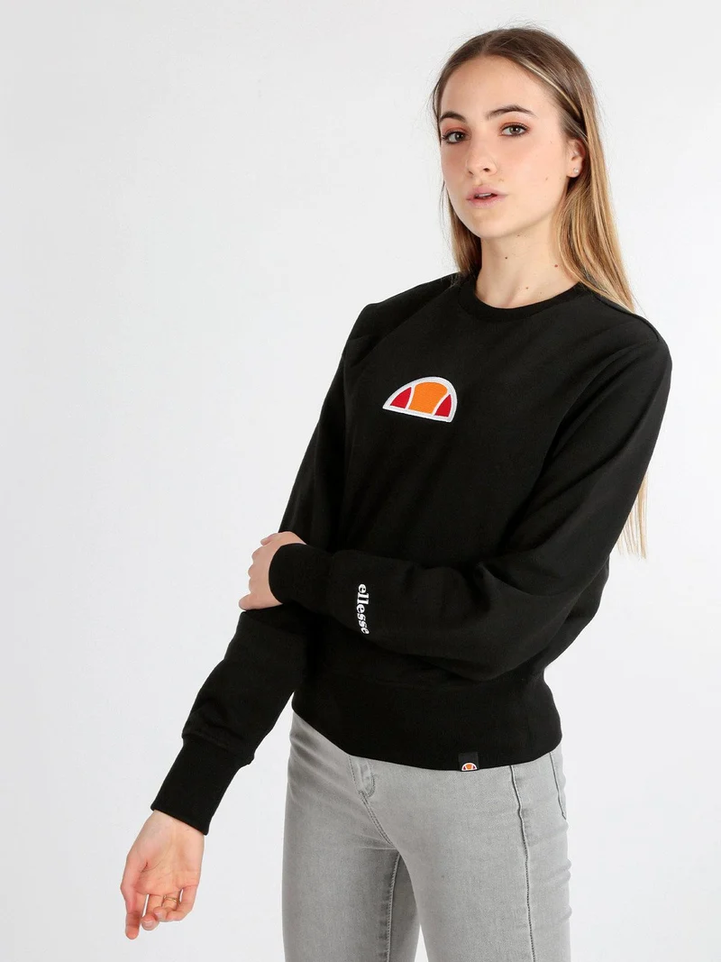 Felpa donna in cotone - nero