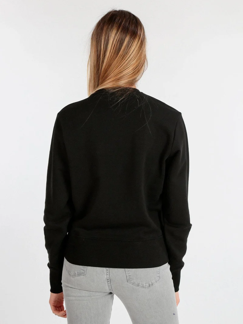 Felpa donna in cotone - nero