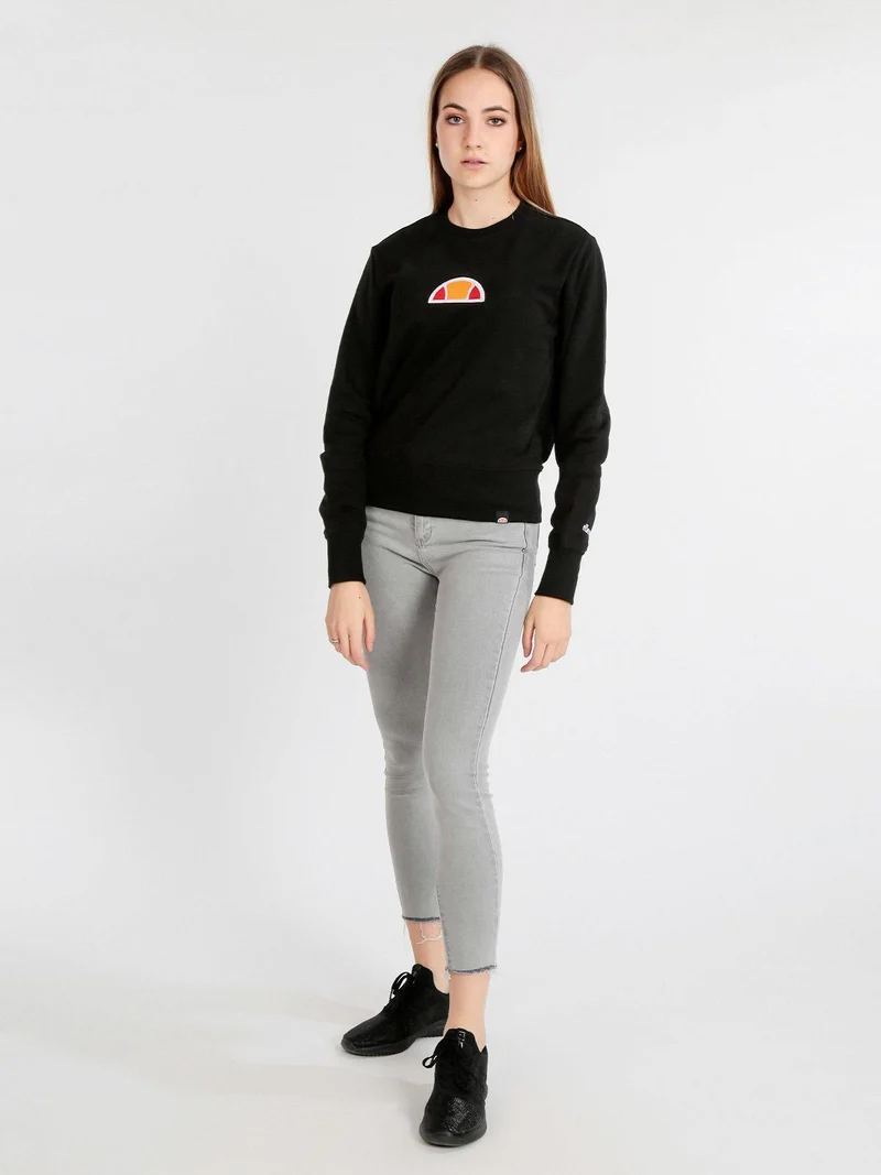Felpa donna in cotone - nero