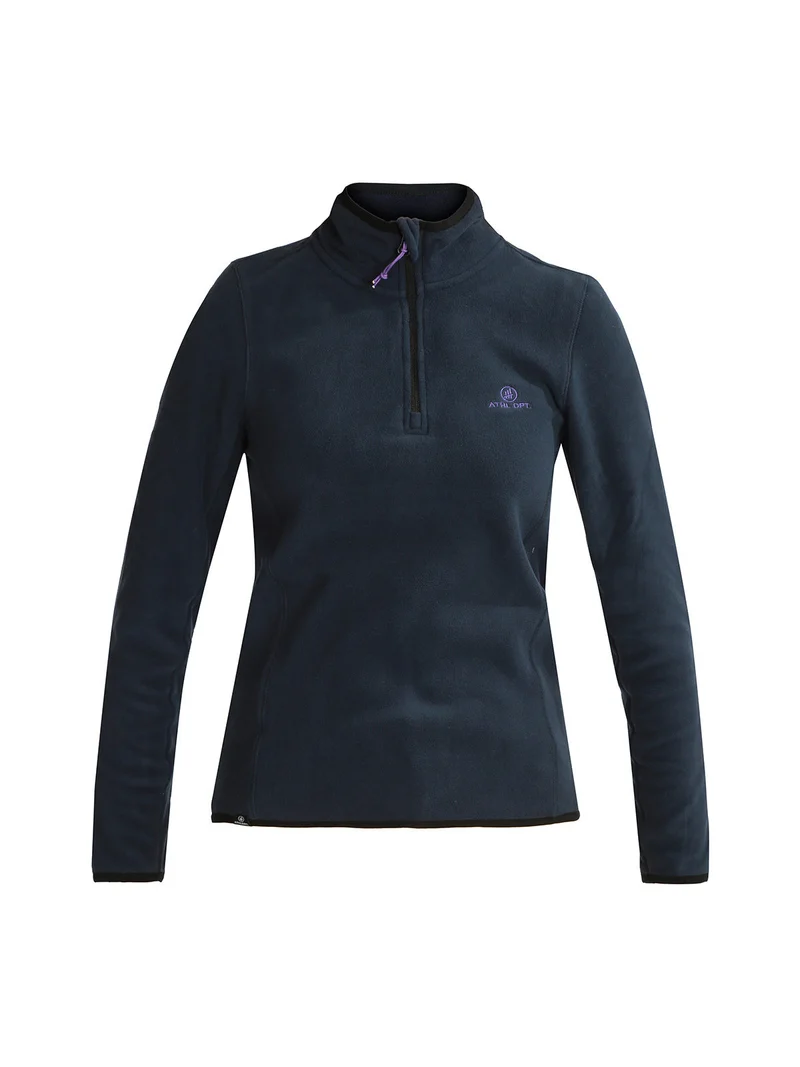 Felpa da donna in pile - blu scuro