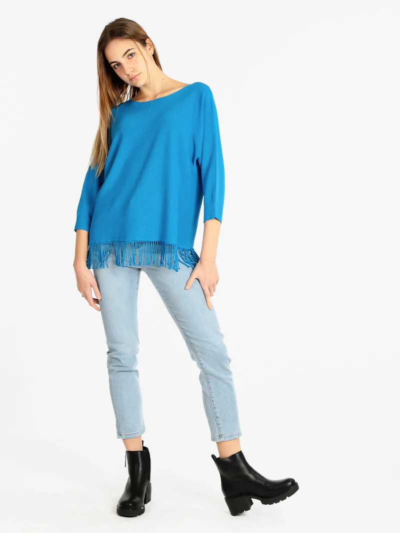 Jeans donna modello regular con ricami - jeans