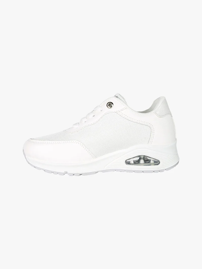 Sneakers donna stringate con air - bianco
