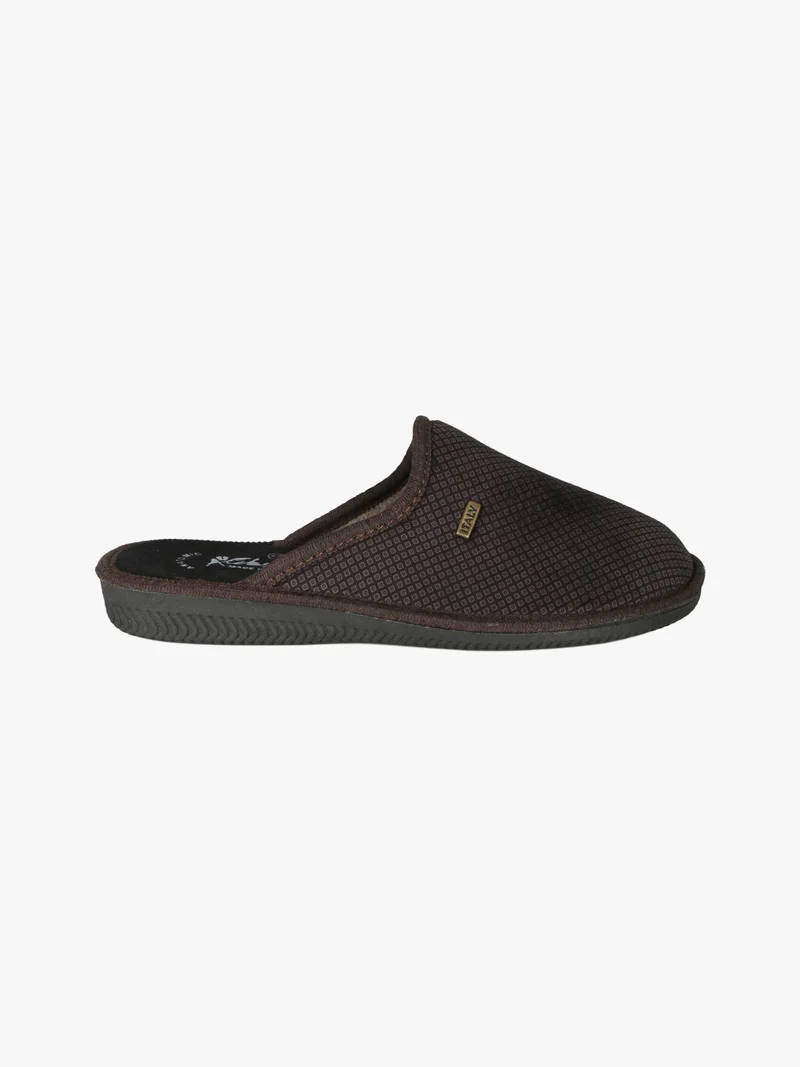 Pantofole uomo in velluto - moro