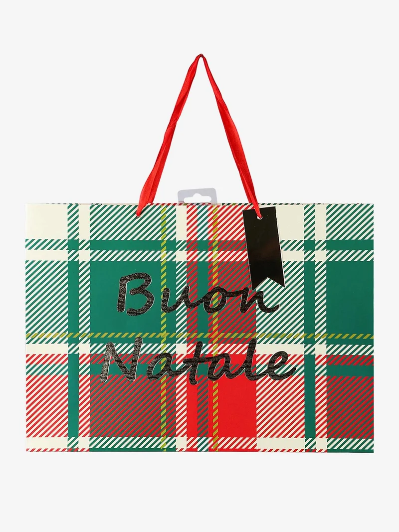 Sacchetto regalo di Natale rettangolare - verde