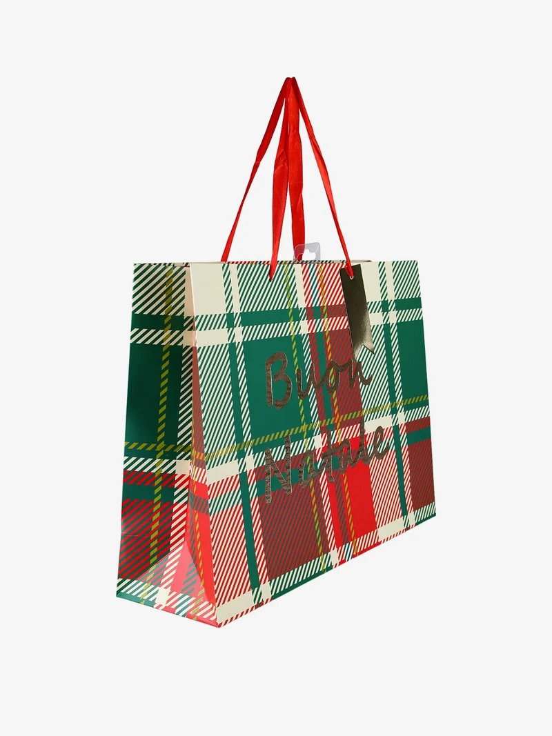 Sacchetto regalo di Natale rettangolare - verde