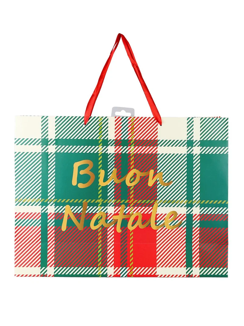 Sacchetto regalo di Natale rettangolare - verde