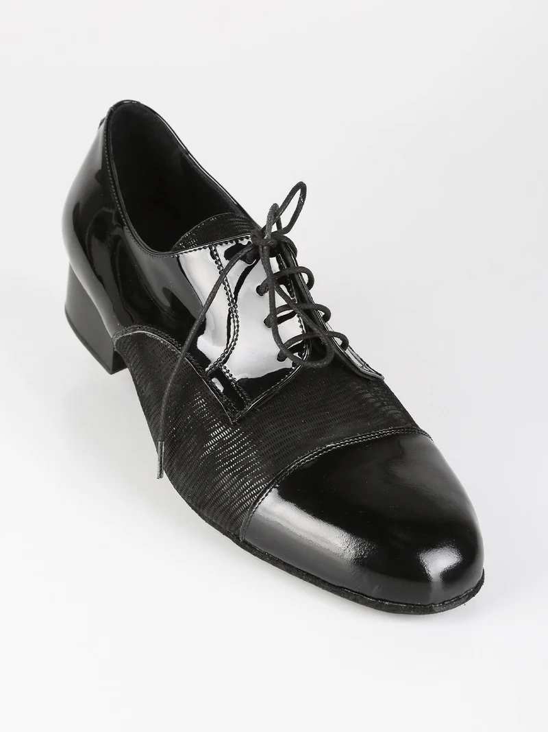 Scarpe da ballo da uomo in vernice - nero
