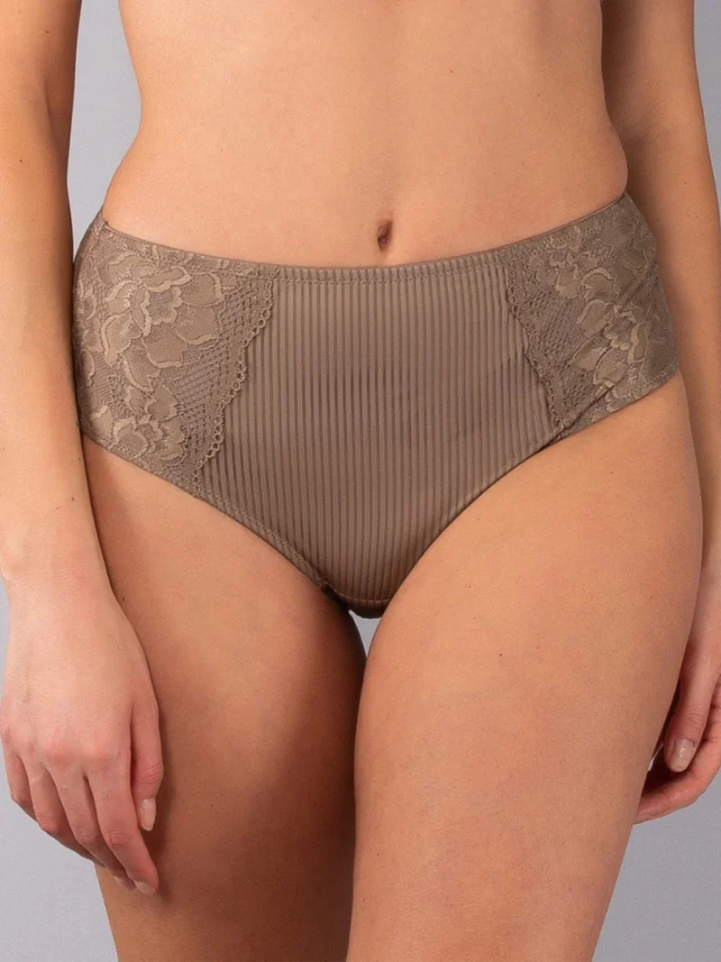 AR35 Slip alto da donna con pizzo - fango