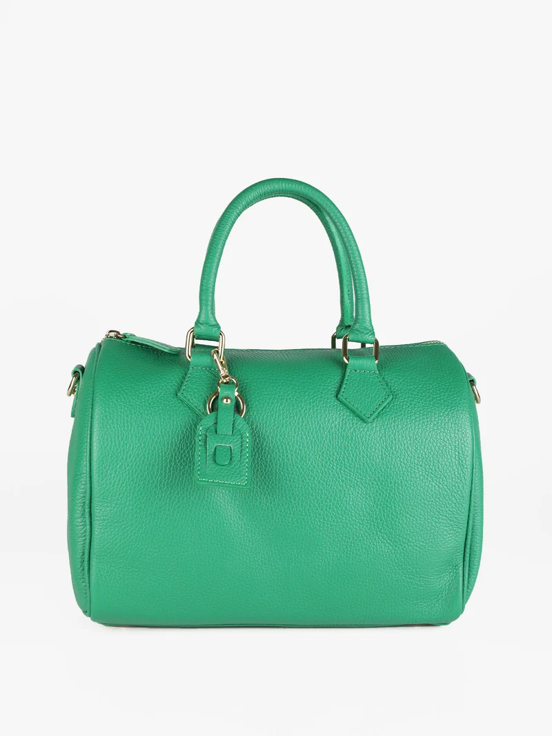 Bauletto in vera pelle donna - verde