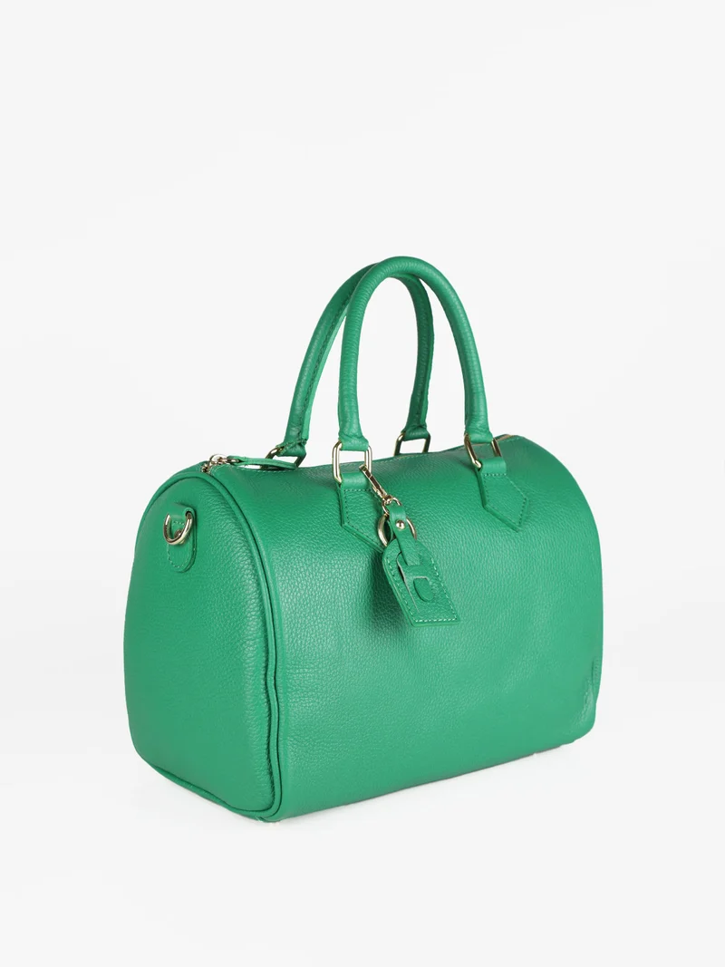 Bauletto in vera pelle donna - verde