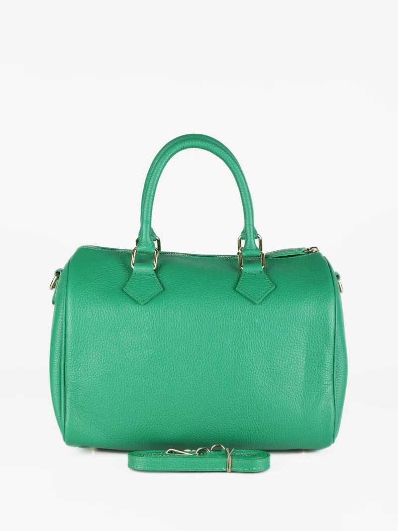 Bauletto in vera pelle donna - verde