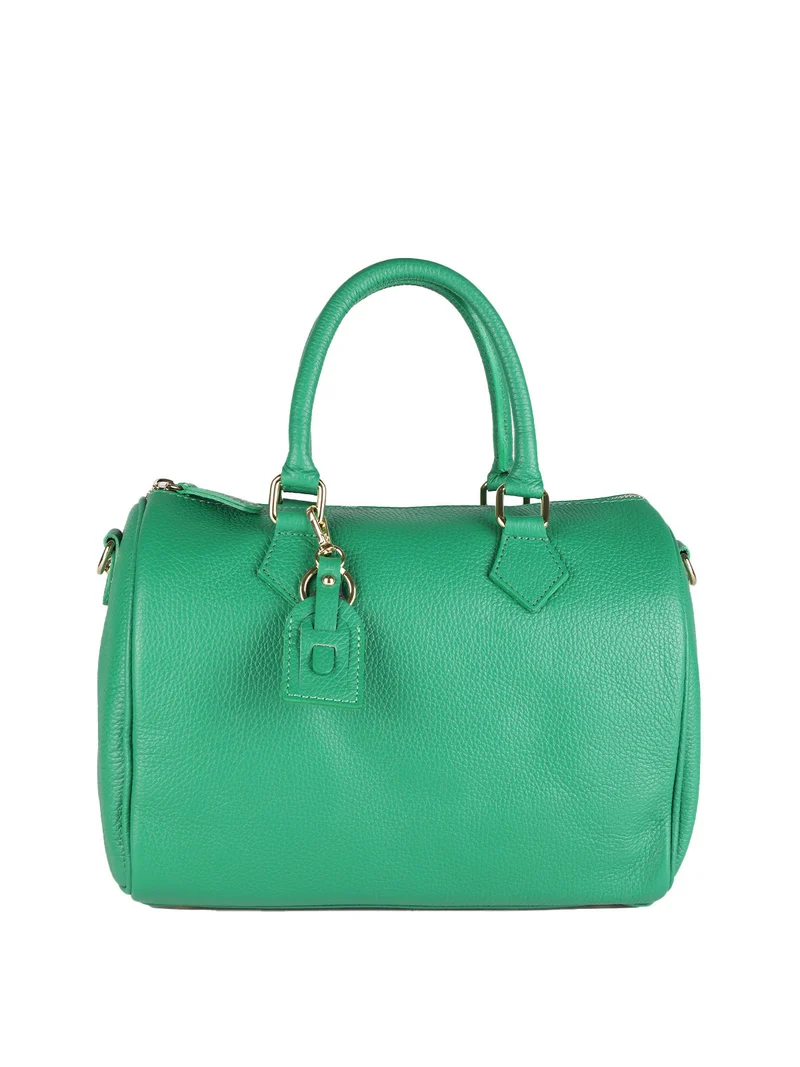 Bauletto in vera pelle donna - verde