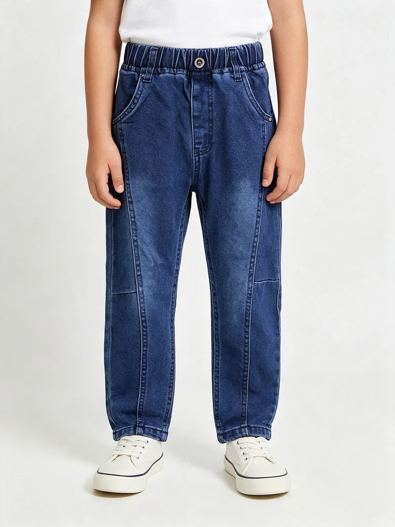 Jeans da bambino con elastico in vita - jeans