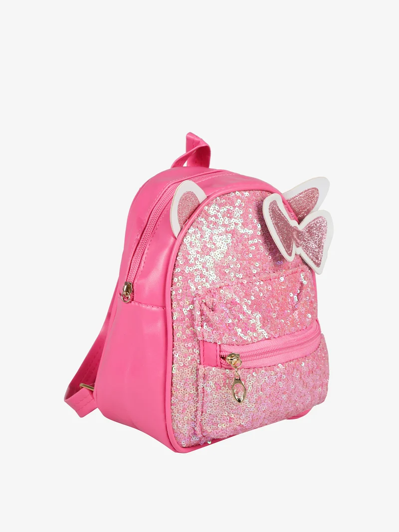 Zainetto da bambina con paillettes - fucsia