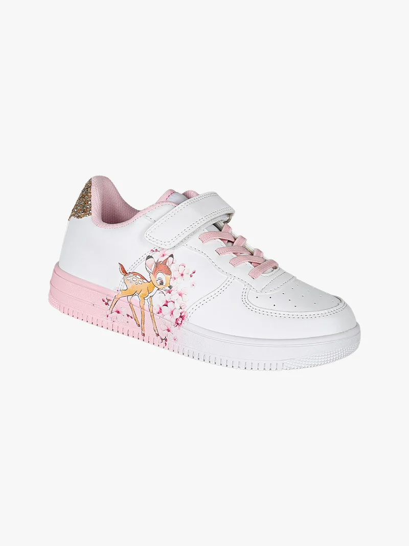 Sneakers da ragazza con cinturino a strappo - rosa