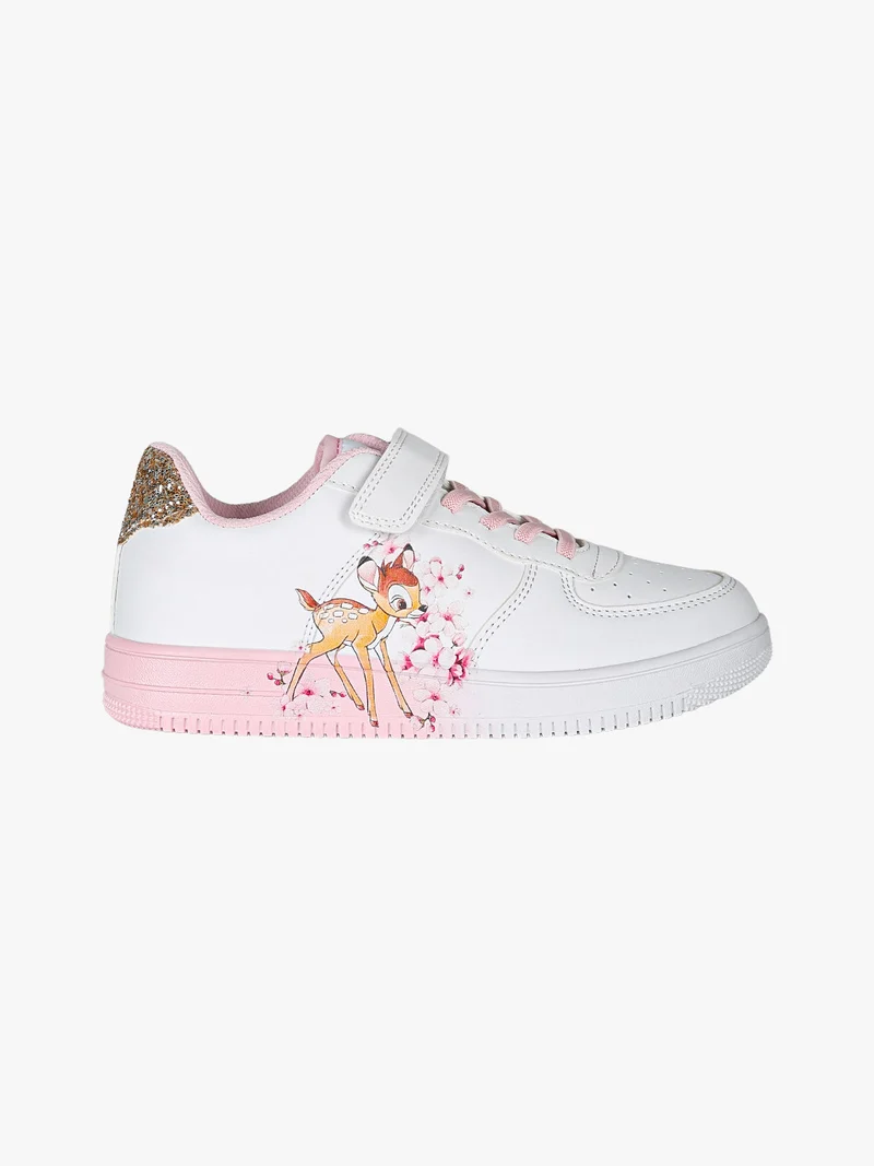 Sneakers da ragazza con cinturino a strappo - rosa