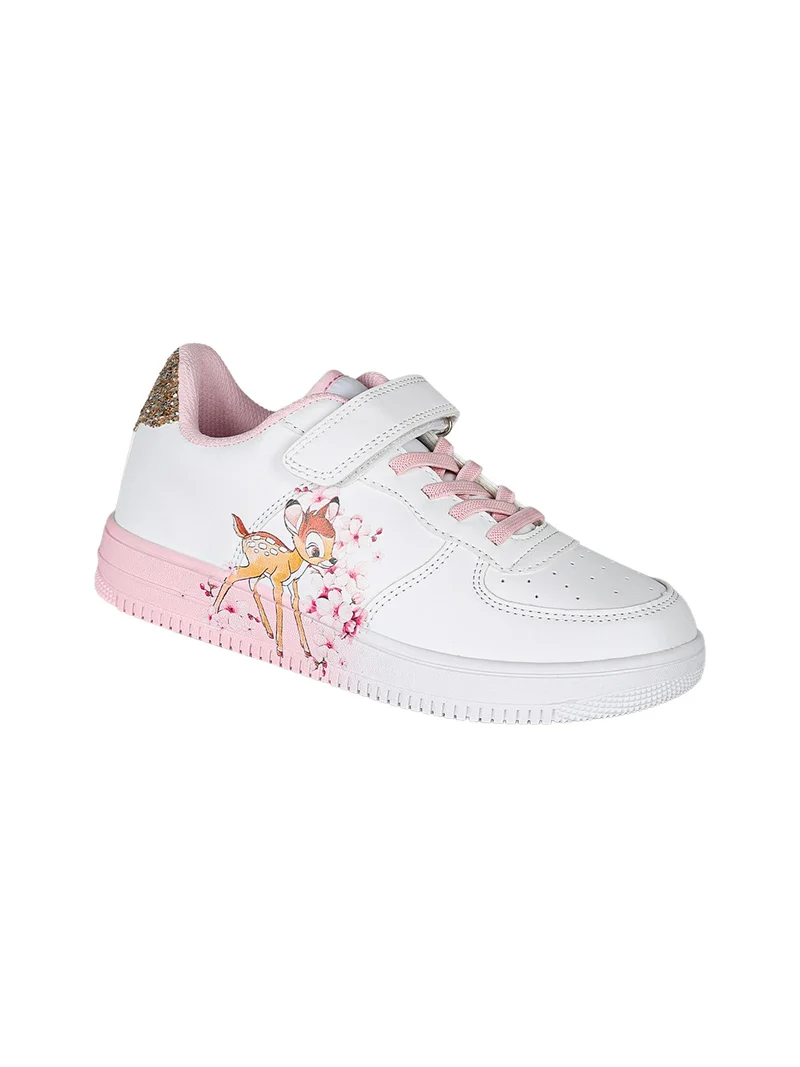 Sneakers da ragazza con cinturino a strappo - rosa