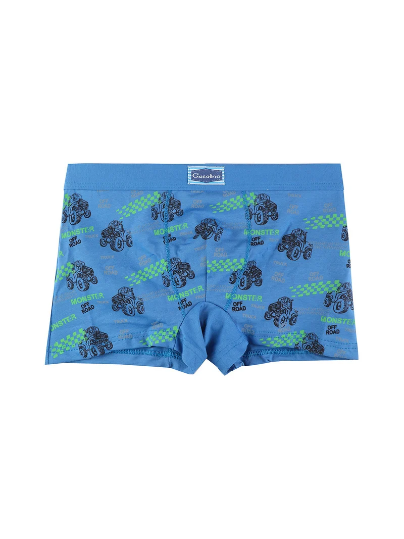 Boxer da bambino con disegni e scritte - jeans