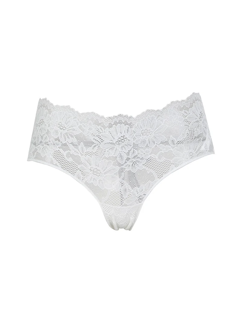 496 Culotte donna in pizzo - bianco