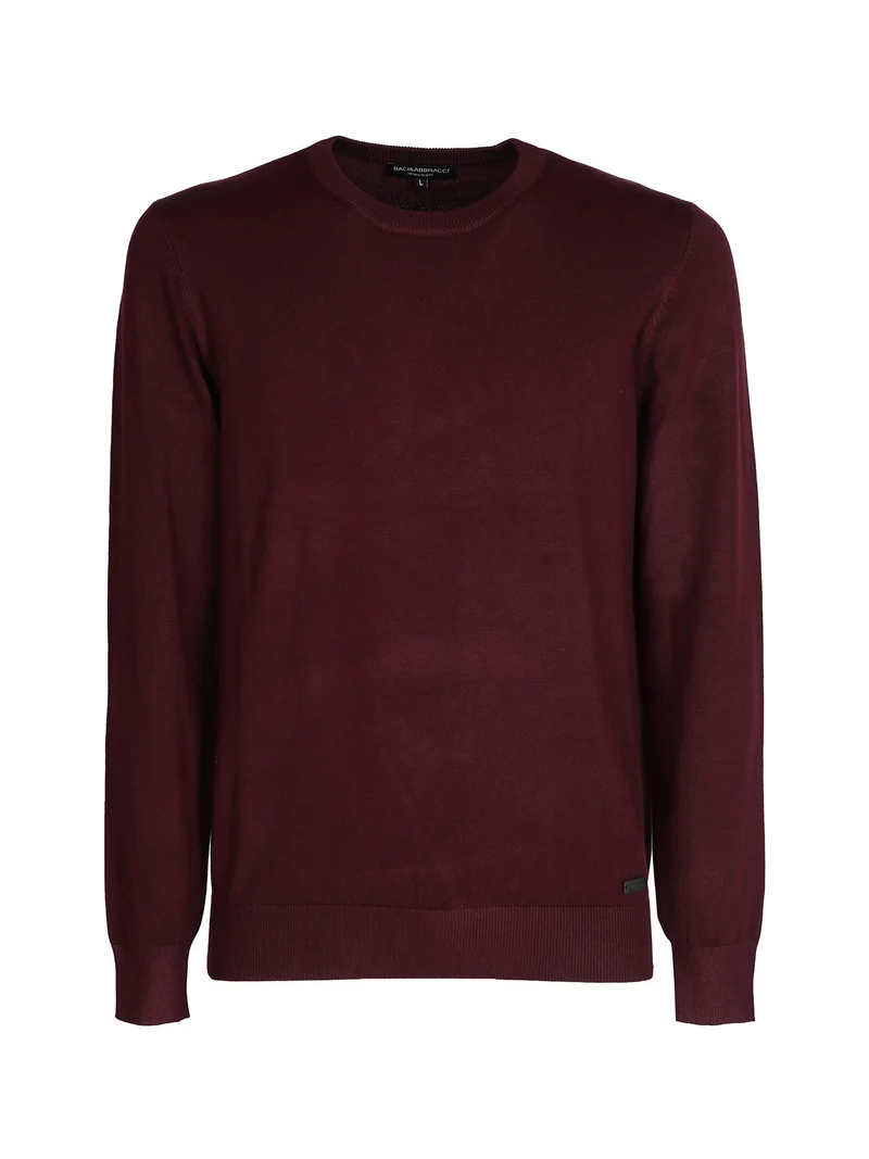 Pullover girocollo da uomo - bordeaux