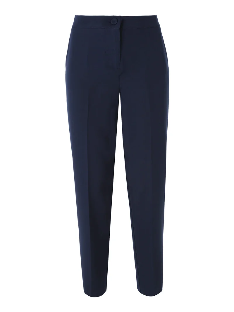 Completo elegante da donna con blazer e pantaloni a gamba dritta - blu