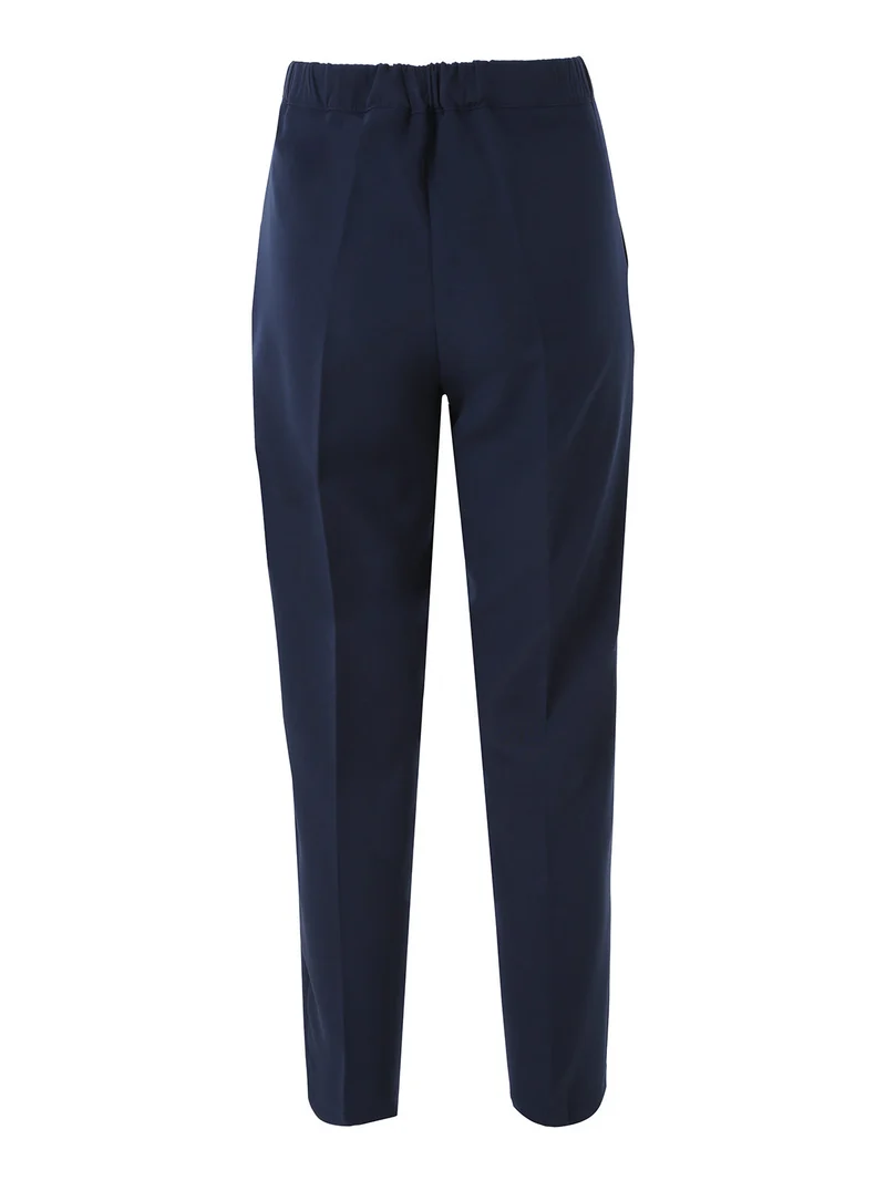 Completo elegante da donna con blazer e pantaloni a gamba dritta - blu