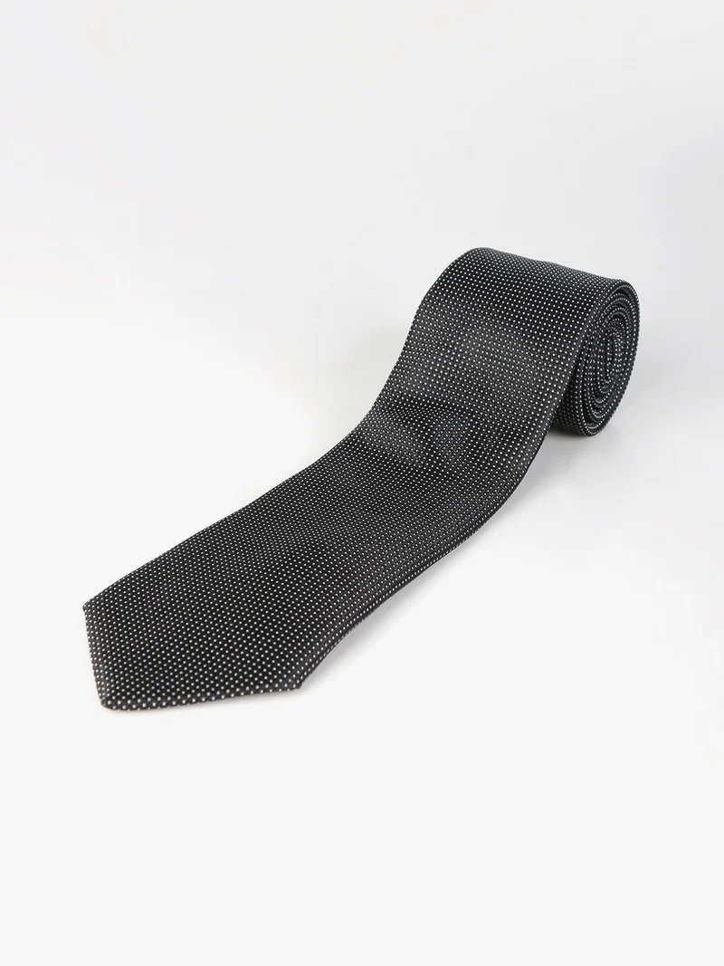 Cravatta elegante a piccoli pois - nero