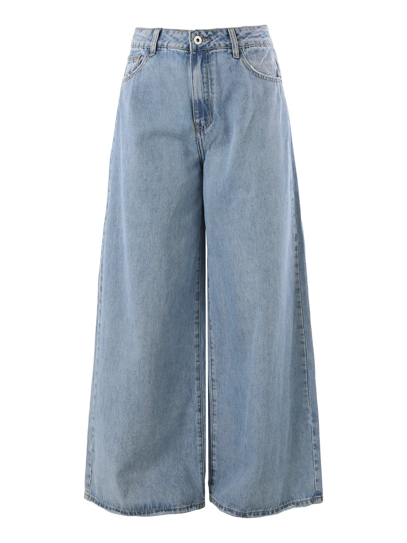 Jeans donna a gamba larga - jeans